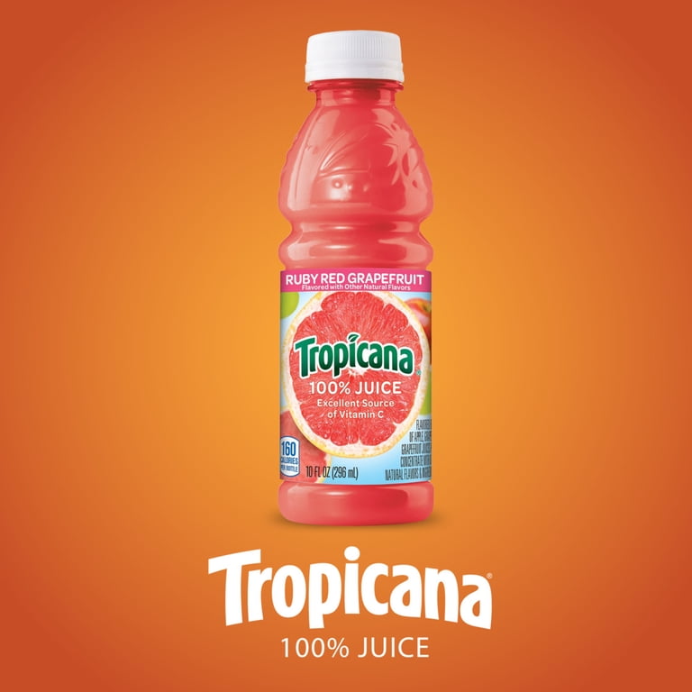 Tropicana, Ruby Red Grapefruit Juice, 10 fl oz bottles, 24 count