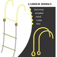 thumbnail image 2 of ISOP Rope Ladder Fire Escape 3-4 Story Homes | Rapid Deployment Safety Rope Ladder | Rescue Rope Ladder with Safety Cord | Climbing Ladder 10m / 32 ft, 2 of 6