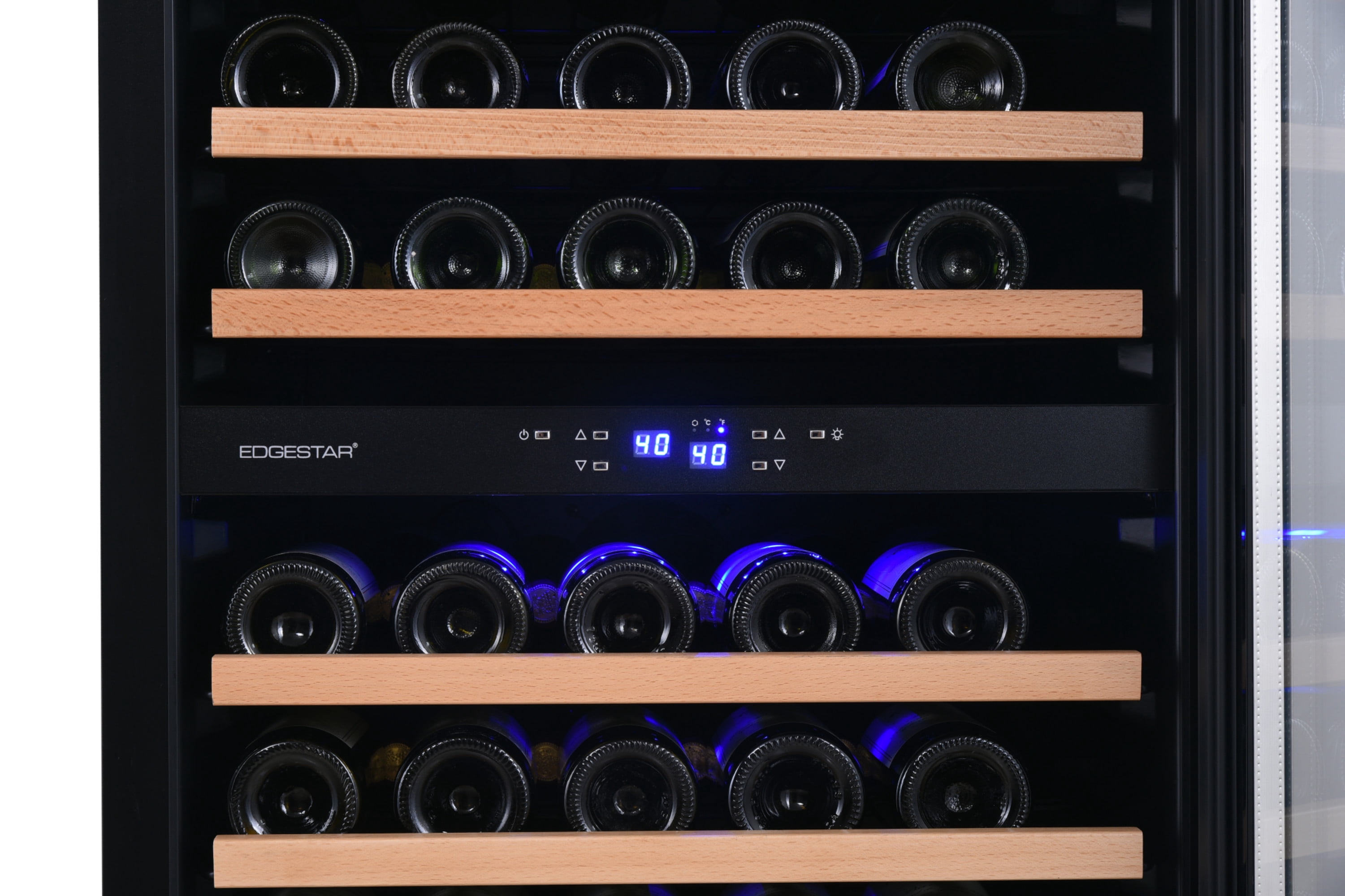 Edgestar Cwr1102dzdual 48" Wide 202 Bottle Capacity Built-In Or Free Standing Wine Cooler