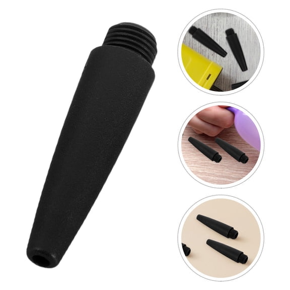 OUNONA Sturdy Plastic Air Pump Attachments Black for Inflatable Use 100Pcs