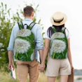 thumbnail image 5 of Honeii Dandelion Flower In The Meadow Print Canvas College Laptop Backpack, Durable Rucksack Travel Notebook Bag School Backpack Book Bag for Men Women-Medium, 5 of 7