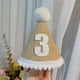 thumbnail image 2 of gorro de lino para fiesta de cumpleaños, gorro decorativo para cumpleaños infantil., 2 of 5