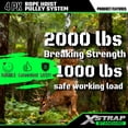 thumbnail image 6 of XSTRAP STANDARD Heavy-Duty 2,000 lb Breaking Strength 50 ft Rope Hoist, with 2 pcs Soft Loops, 6 of 9