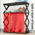 thumbnail image 3 of Creative X-Type Dustproof Shoe Rack, Steel Tube Shoe Rack, Simple Assembly Shoe Rack, 3 of 5