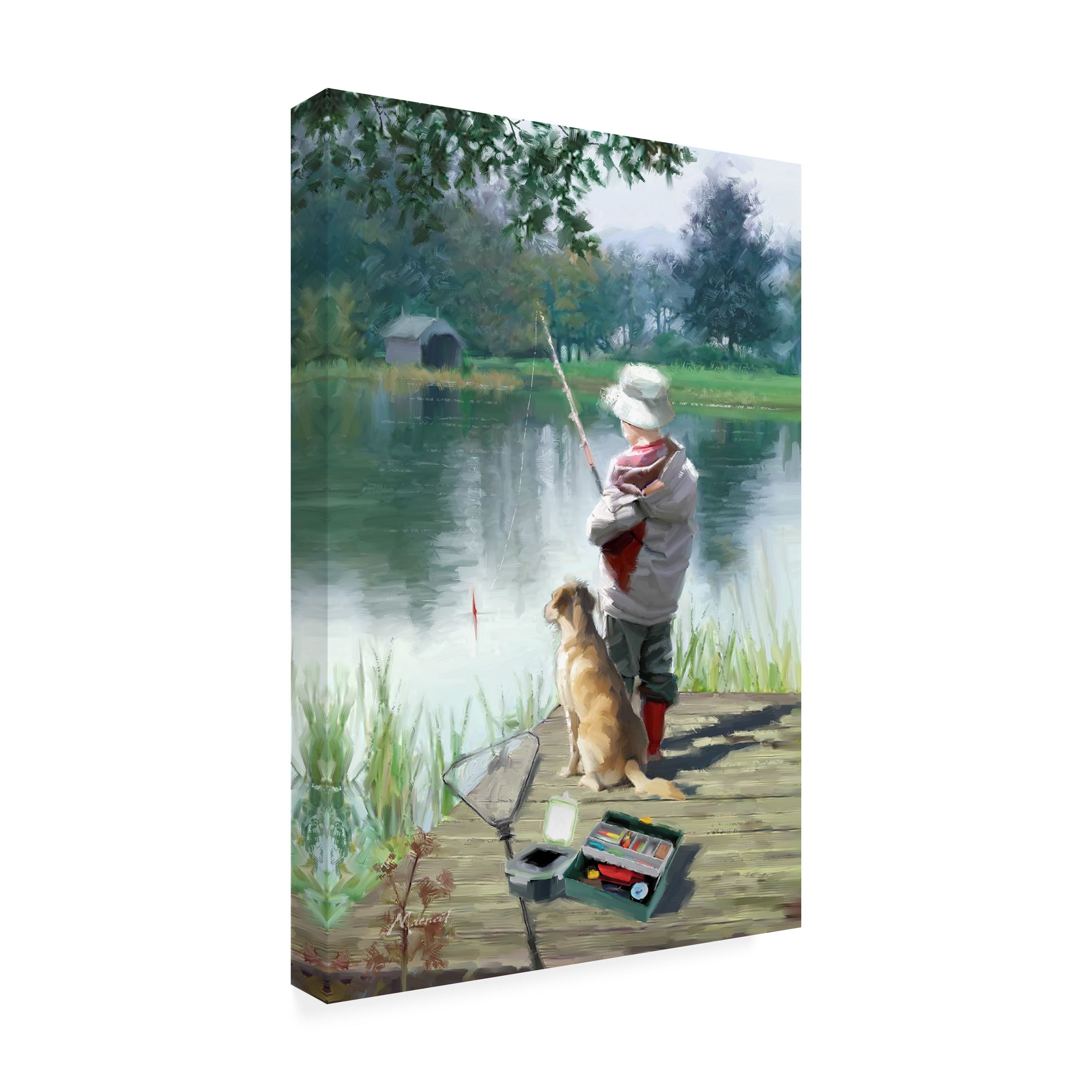The Macneil Studio 'Waiting for a Bite' Canvas Art