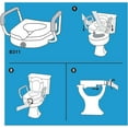 thumbnail image 6 of HetayC E-Z Lock Raised Toilet Seat With Handles, 5" Toilet Seat Riser with Arms, Fits Most Toilets, Handicap Toilet Seat, 6 of 7
