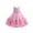 Light Pink, variant on Toddler Girl Summer Sleeveless Flower Princess Dress, Catwalk Performance Dress with Plaid Kids Detail