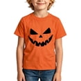 thumbnail image 3 of CONFREE Halloween Boys Short Sleeve Tshirts Crew Neck Cute Ghost Face Graphic Soft Hallowmas T-Shirts for Kids, 3 of 6