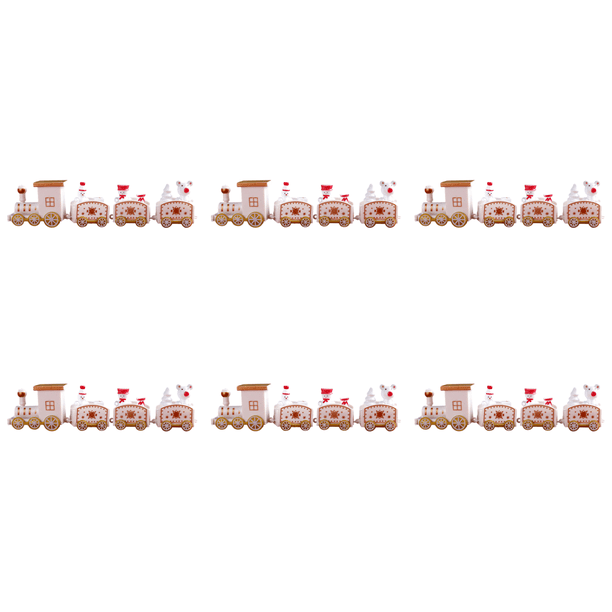 Juego Tren Navidad Adorno Juguete Regalo para Del () Blanco