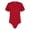 Red, variant on Unisex Elderly Incontinence Bodysuit Buttoned Crotch Crew Neck Short Sleeve Adaptive Clothing White M