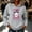 Gray, variant on Womens Breast Cancer Awareness Hoodie Pink Ribbon Hall-oween Graphic Pullover Sweatshirt,Size 2XL