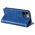 thumbnail image 5 of SaniMore for iPhone 11 Pro Max PU Leather Case, Wallet Design with Card Slots Cash Pocket [Wrist Strap] Flip kickstand Full Body Protection Magnetic Closure Business TPU Shell, Blue, 5 of 10