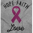 thumbnail image 2 of Hope Faith love Breast Cancer Ribbon Women's Plus Size Graphic Tee Brisco Brands 5X, 2 of 5