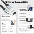 thumbnail image 6 of RHEA- Femoro Micro Usb Cable 3Ft Pack Of 2, A To 2.0 480Mbps 3 Feet, 6 of 6