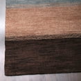 thumbnail image 6 of Rugsotic Carpets Handmade Rugs Hand Knotted Loom Rectangle 5'x8' Brown Light Blue Wool for Indoor Use, 6 of 9