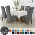 thumbnail image 2 of Respaldo Alto Universal De Alta Elasticidad Cubierta De La Silla Jacquard Tamaño XL Cubiertas Comedor Cocina Oficina Casa, 2 of 4