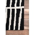 nuLOOM Lemuel Hand Tufted Wool Accent Rug, 3' x 5', Black