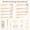 thumbnail image 2 of Juego de utensilios de cocina Astercook de 39 piezas de silicona y madera, 2 of 9