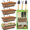 4, variant on Deck Railing Planter Window Box - 2 Pack 30 Inch Deck Balcony Rail Planter with Coconut Coir Liner, Fence Metal Hanging Flower Planter Basket Deck Railing Planter Boxes for Outdoor Lawn