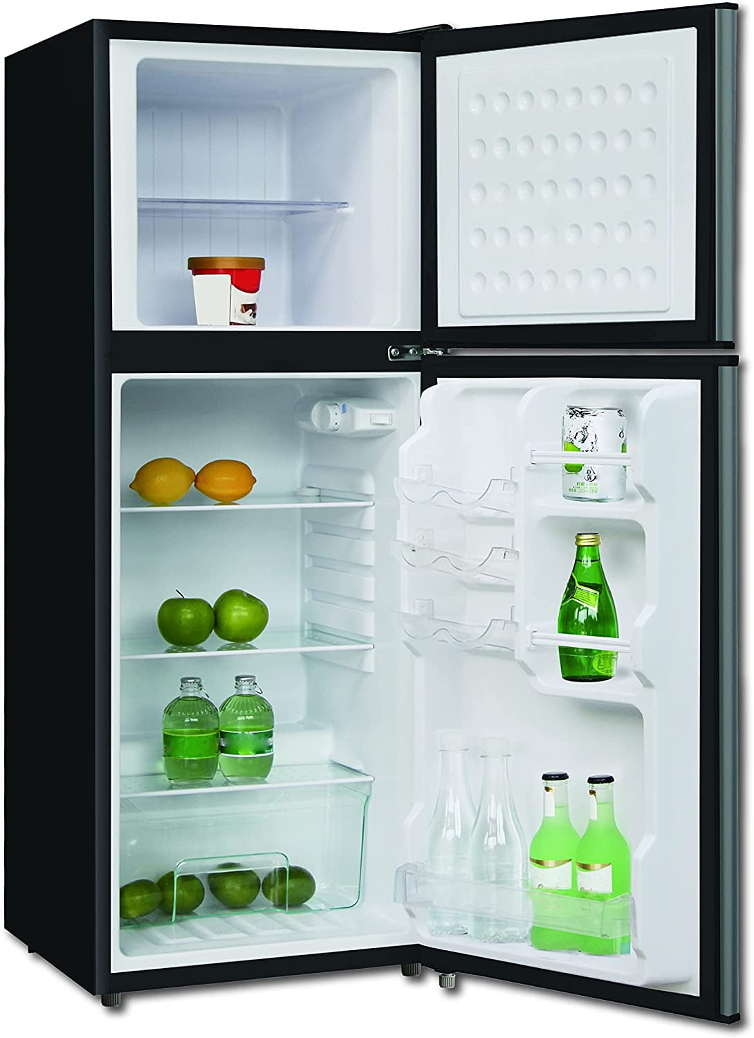 Igloo 4.5 cu ft Two Door Refrigerator, Stainless Steel