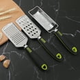 thumbnail image 2 of Unique Bargains Stainless Steel Cheese Graters Set Handheld Lemon Zester 3 Piece, 2 of 8