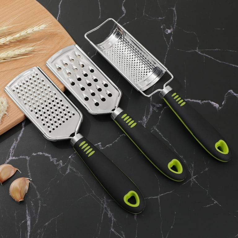 Beautiful Stainless Steel Hand Grater for Cheese and More in Black, by Drew