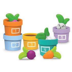 Learning Resources Hide & Seek Vegetable Garden, 10 Pieces, Ages 18 Months , Toddler Learning Toys