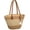 Brown, variant on Straw Beach Tote Bag for Women, Large Woven Purse with Zipper for Summer Travel, Beach Vacation Shoulder Bag