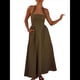 thumbnail image 3 of Vestidos de Verano para Mujer 2025, Estilo Halter, Maxivestido Elegante para Invitadas de Boda, Cóctel, Semiformal, para Fiestas de Verano Verde Oscuro L, 3 of 9