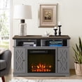 thumbnail image 2 of FESTIVO 48 in. White TV Stand for TVs up to 55 in. with Electric Fireplace, 2 of 5