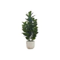 Artificial Plant - 31" Tall - Indoor - Floor - Potted - Green Leaves