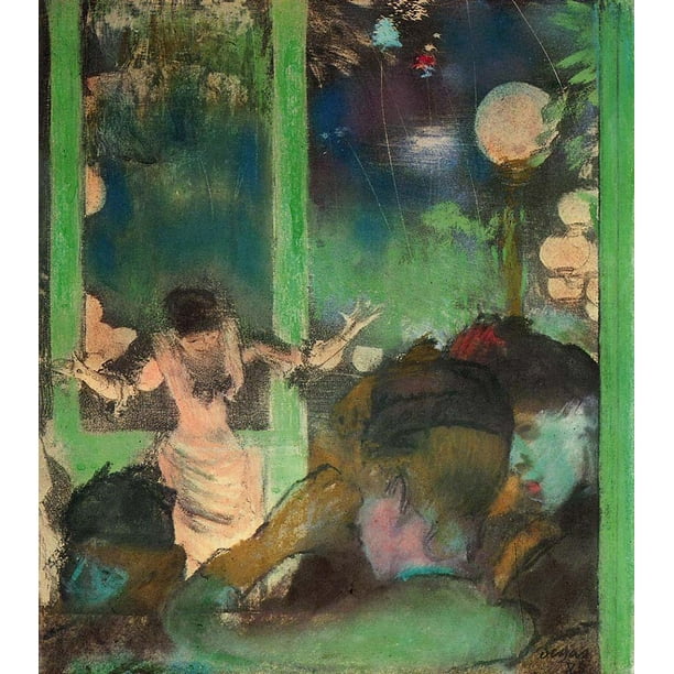 degas figures in a french cafe