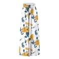 thumbnail image 3 of EliteGoogv Womens Plus Size Pants Wide Leg Floral Print Trousers For Women Casual Summer Vacation Bottoms Light Pink L, 3 of 4
