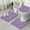 Purple Butterfly Pattern-1, variant on Purple Butterfly Pattern Bathroom Rugs Sets 3 Piece,Toilet Cover Set,Absorbent Non Slip Bathroom Mats Sets with U-Shaped Contour Rug Toilet Rug Set