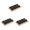 thumbnail image 2 of Maytalsory Rustic Wood Earring Card Holder with Tray for Jewelry Display Showcasing Collection 8 Pair Black 3Set, 2 of 6