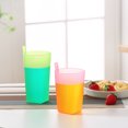 thumbnail image 4 of Candy Color Sippy Cups Water Practical Large Capacity Straw Cups for Children Kids Gift, 4 of 12