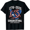 thumbnail image 2 of 250th Anniversary Mens Patriotic T Shirts USA Flag Retro 1776-2026 Graphic Tee for Men Vintage Independence Day Crewneck Tees 3, 2 of 6