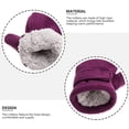 thumbnail image 4 of Billuyoard 1 par de manoplas para niños, manoplas forradas para al aire libre, color morado Type3 NO3, 4 of 6