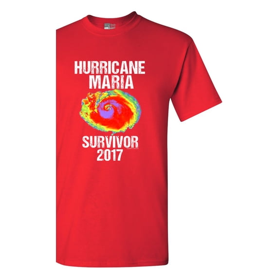 Hurricane Maria Survivor 2017 DT Adult T-Shirt Tee