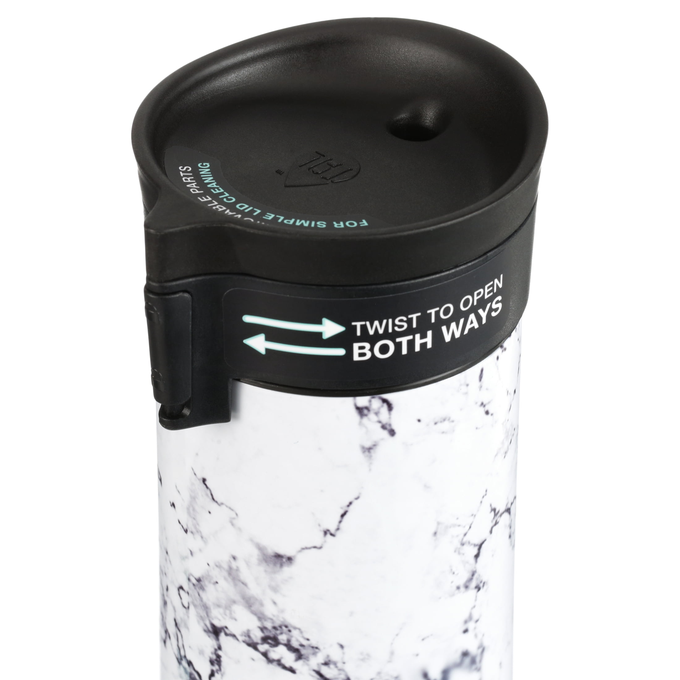 TAL Stainless Steel Ranger Tumbler Water Bottle 17 fl oz, White Marble