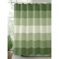 thumbnail image 2 of Shower Curtain Sage Green Shower Curtains for Bathroom, Waterproof Polyester Shower Curtain Set with Hooks, Stall Long Size 54"x78" Gradient Stripes Modern, 2 of 6