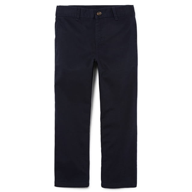 The Children's Place - Pantalones Chino Elásticos para Niños, Azul Marino, Talla 7S
