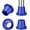 Blue, variant on SupreGear 1-1/8" replacement feet for shower chair and transfer bench, 4-Pack, Gray