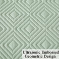 thumbnail image 6 of PERFEMET Boho 3-Piece Bed in a Bag Set, Green Geometric Ultrasonic Embossed, Full/Queen, 6 of 9