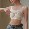 thumbnail image 2 of Fsgntruao Camisole Tank Top for Women with Built In Bra Padded Spaghetti Strap Sleeveless Blouses with Chest Pad No Steel Rings Bottom Underwear Yoga Sports Tops Layering Crop Top Undershirt, 2 of 7