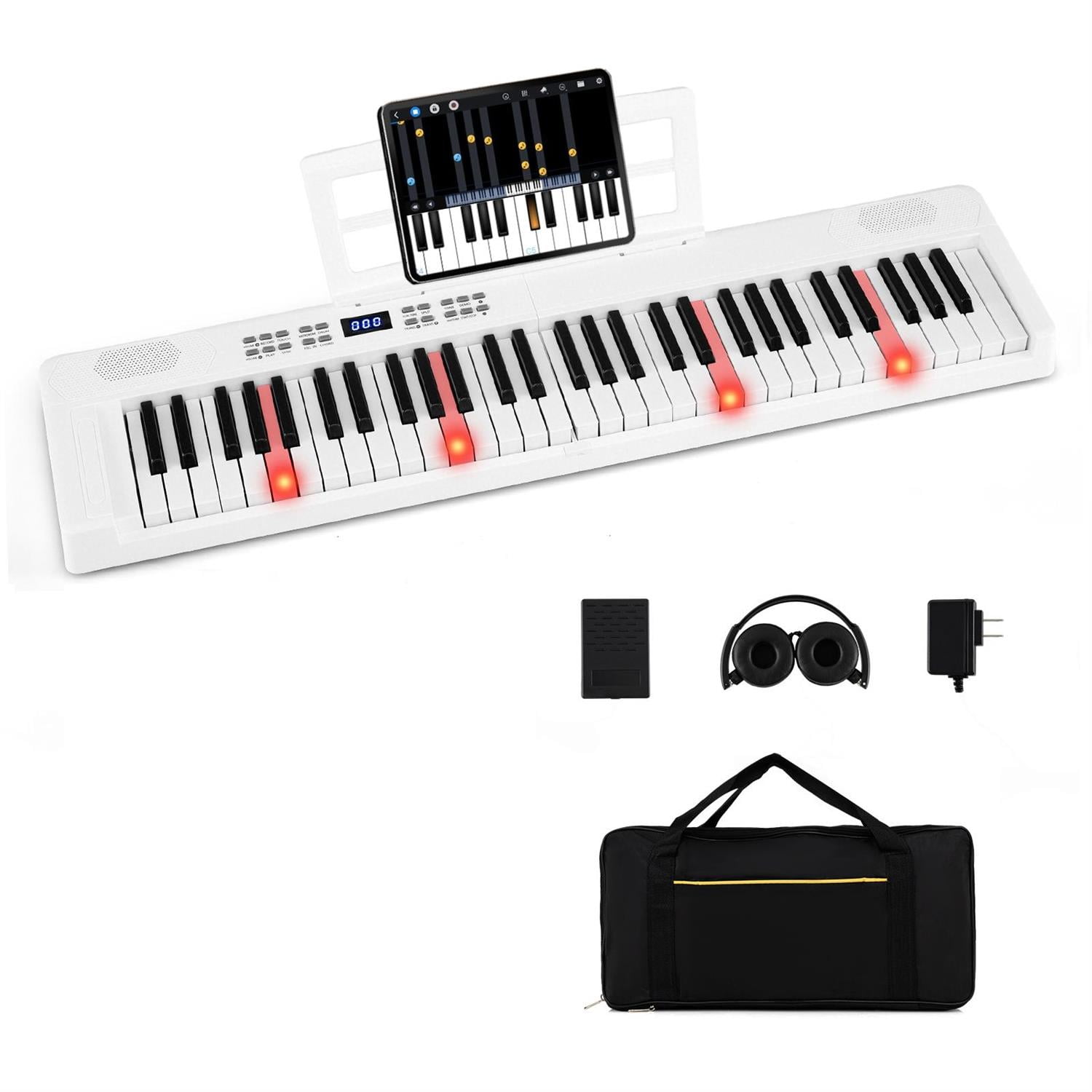 Demifill Home & Stage 88-Key Keyboard Piano Set, 800 Timbres & 600 Rhythms, Adjustable Stand, Black
