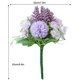 thumbnail image 2 of Ramo de flores de simulación nupcial rosa de tela artificial Arreglo de decoración floral para fiestas kenally HA7934-00B, 2 of 6