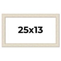 25x13 Frame White Real Wood Picture Frame Width 1.75 inches | Interior Frame Depth 0.5 inches |