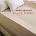 thumbnail image 2 of fond + found Paquete de 2 protectores de barandilla de cama de espuma de seguridad para niños pequeños, protector de cama antideslizante, funda lavable para camas Twin, Queen y King, 2 of 4