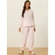 thumbnail image 4 of Pijama de Franela Allegra K manga larga y Pantalones Para Dormir Suave Invierno Rosa S, 4 of 6